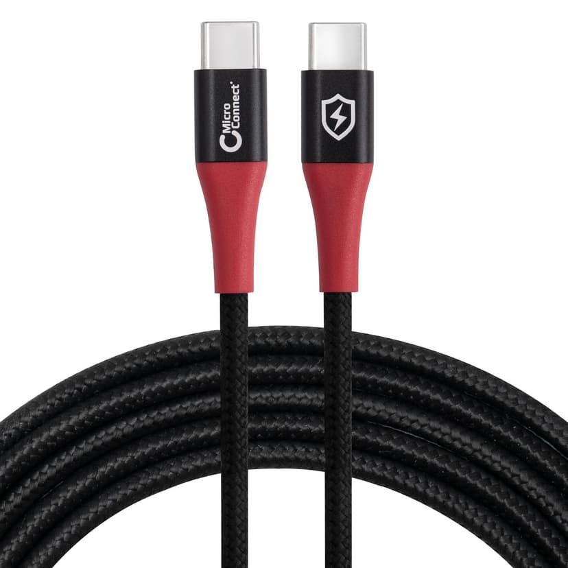 Microconnect USB-C Till USB-C Data Blocker Kabel 1.5m 1.5m USB C USB C Svart