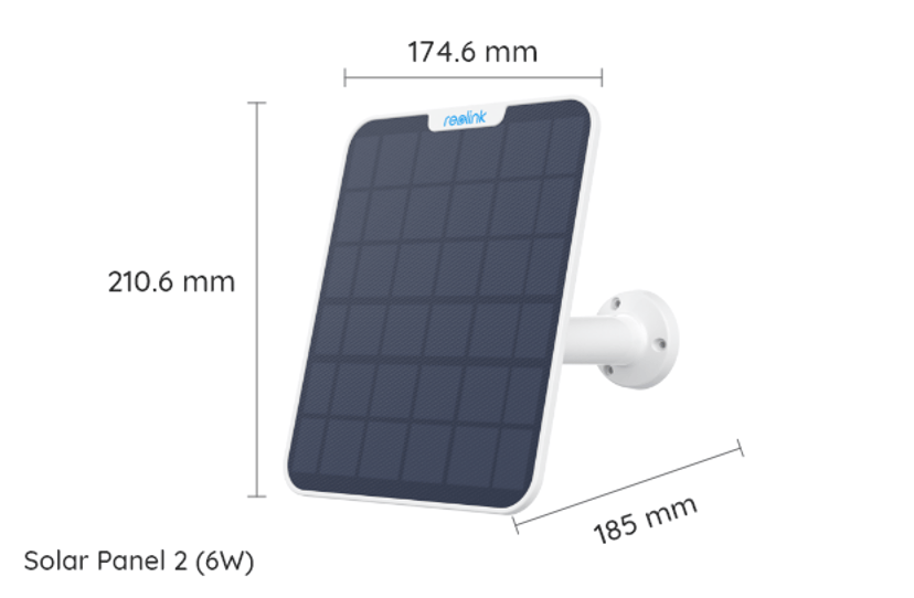 Reolink Solcellepanel 2 (6W) Hvit