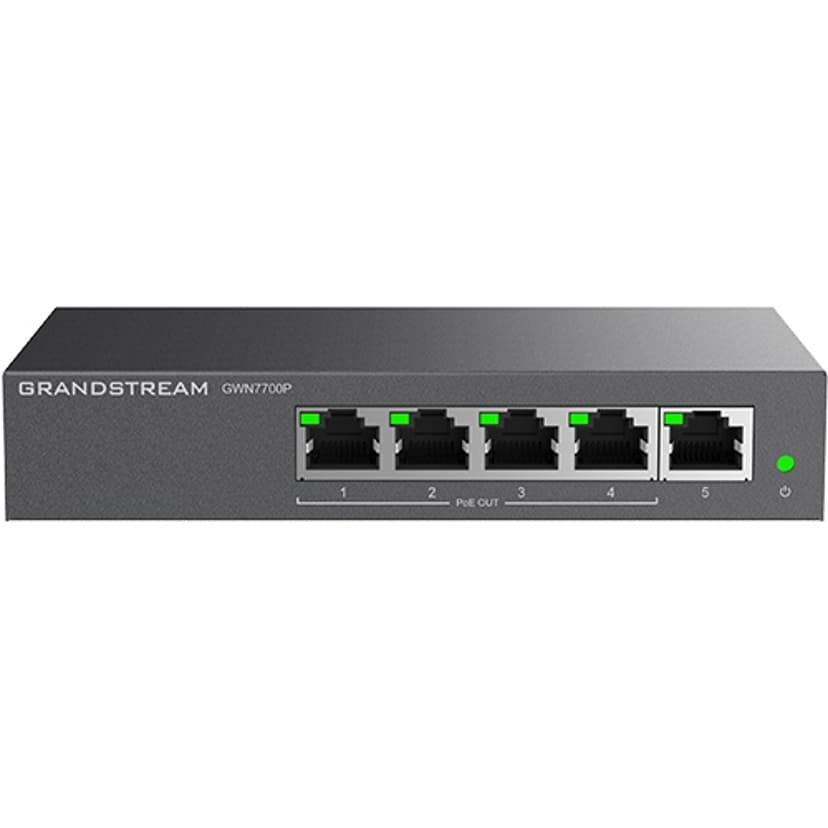 Grandstream GWN7700P 5xGigabit PoE 60W Switch