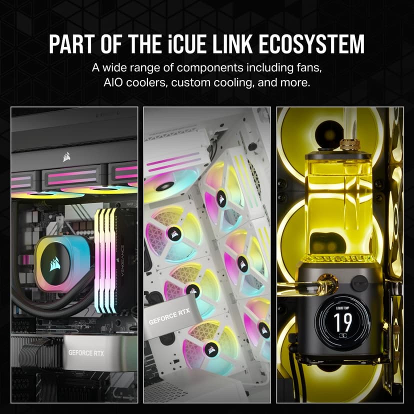 Corsair iCUE LINK H150i RGB White AIO vloeistofkoeler Wit