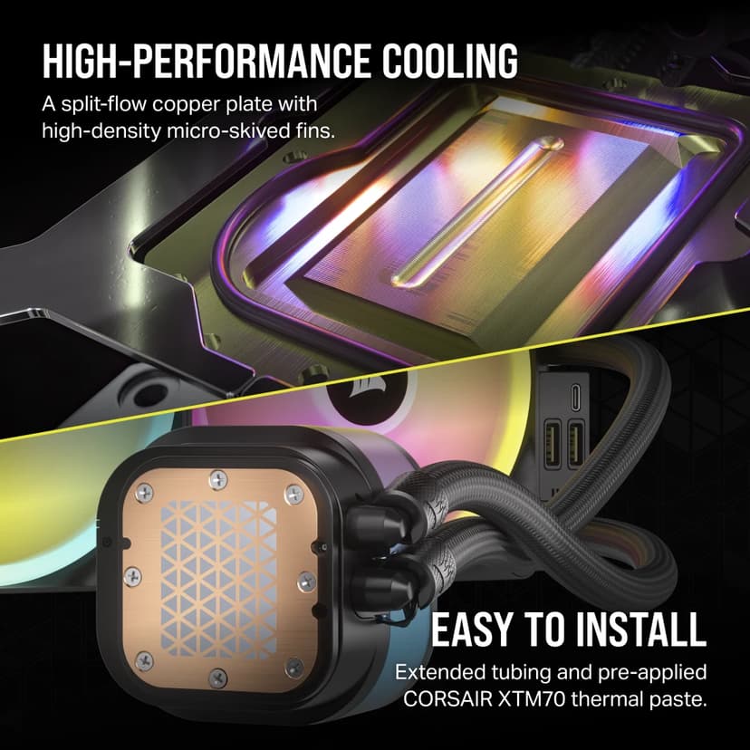 Corsair iCUE LINK H115i RGB Black AIO vloeistofkoeler Zwart