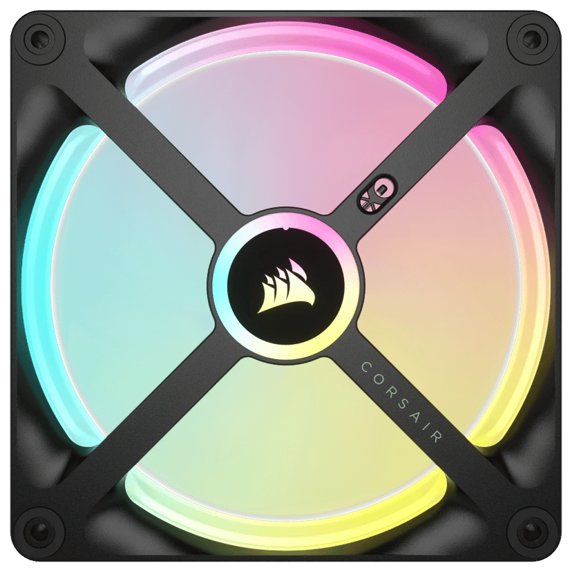 Corsair ICUE Link QX140 140MM MAG Dome RGB STRT KIT Vifte Hvit, Svart