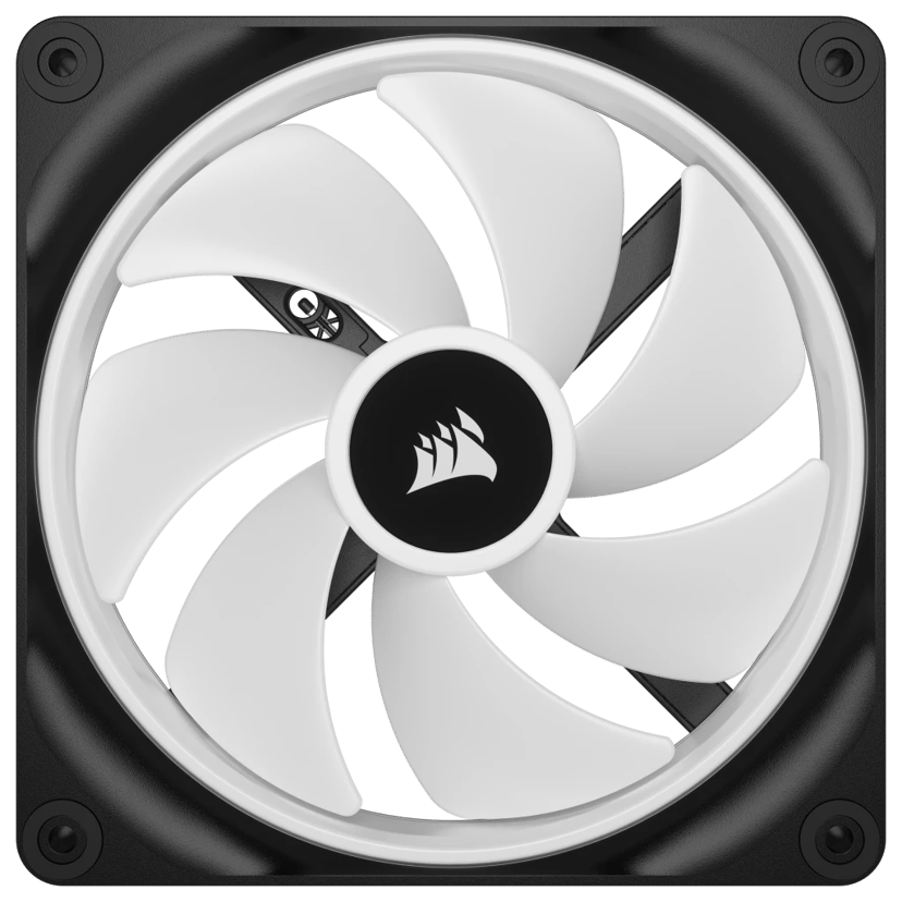 Corsair ICUE Link QX140 140MM MAG Dome RGB STRT KIT Fläkt Svart, Vit