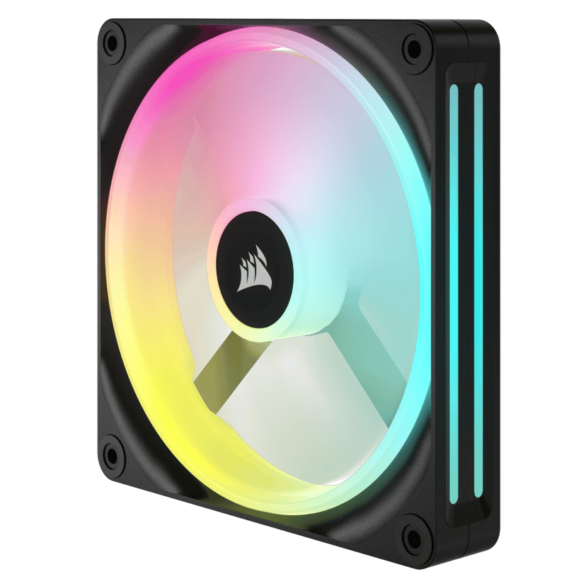 Corsair ICUE Link QX140 140MM MAG Dome RGB STRT KIT Fläkt Svart, Vit