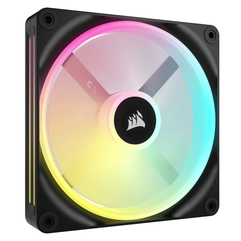 Corsair ICUE Link QX140 140MM MAG Dome RGB STRT KIT Vifte Hvit, Svart