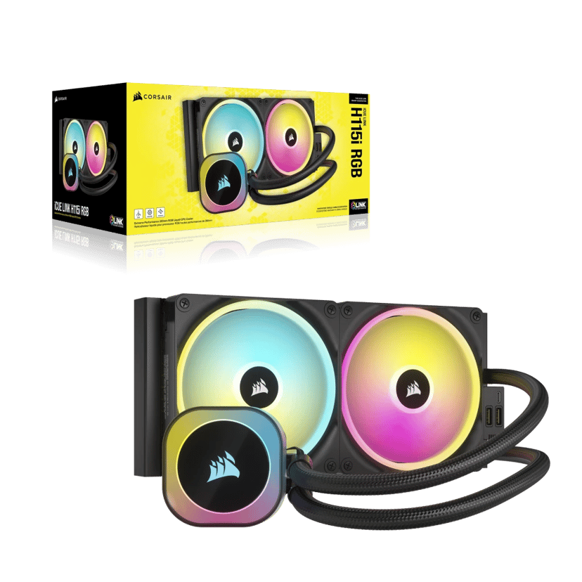 Corsair iCUE LINK H115i RGB Black AIO vloeistofkoeler Zwart