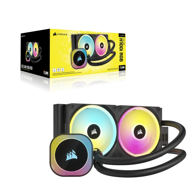 Corsair iCUE LINK H100i RGB Black AIO vloeistofkoeler Zwart