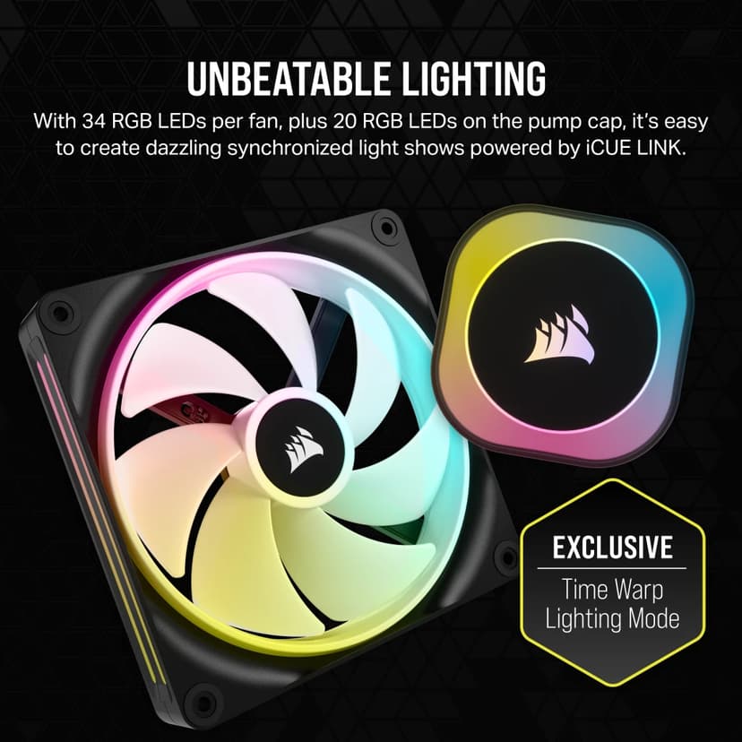 Corsair iCUE LINK H115i RGB Black AIO vloeistofkoeler Zwart