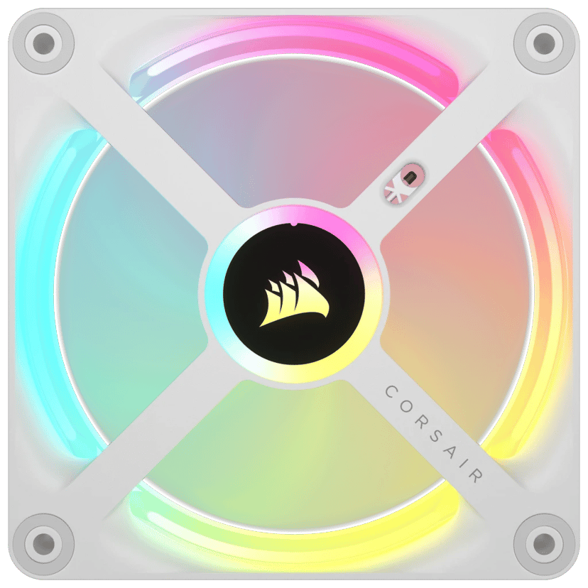 Corsair ICUE Link QX120 120MM MAG Dome RGB EXP KIT Vifte Hvit