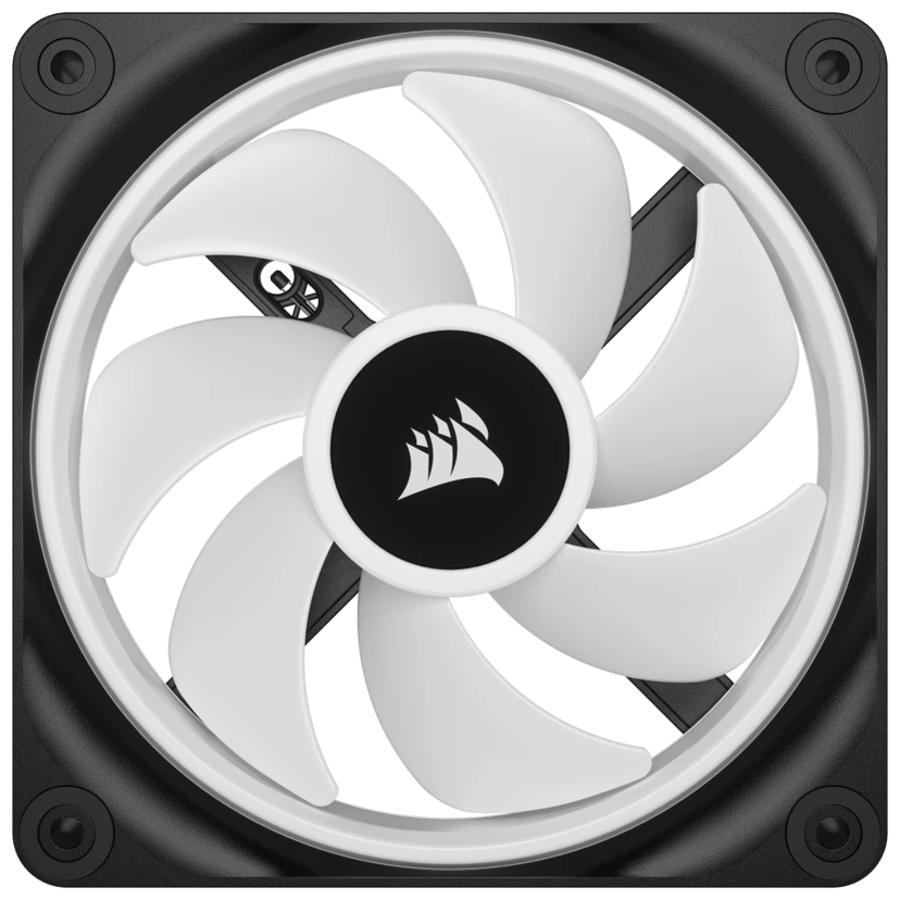 Corsair ICUE Link QX120 120MM MAG Dome RGB EXP KIT Ventilator Wit, Zwart