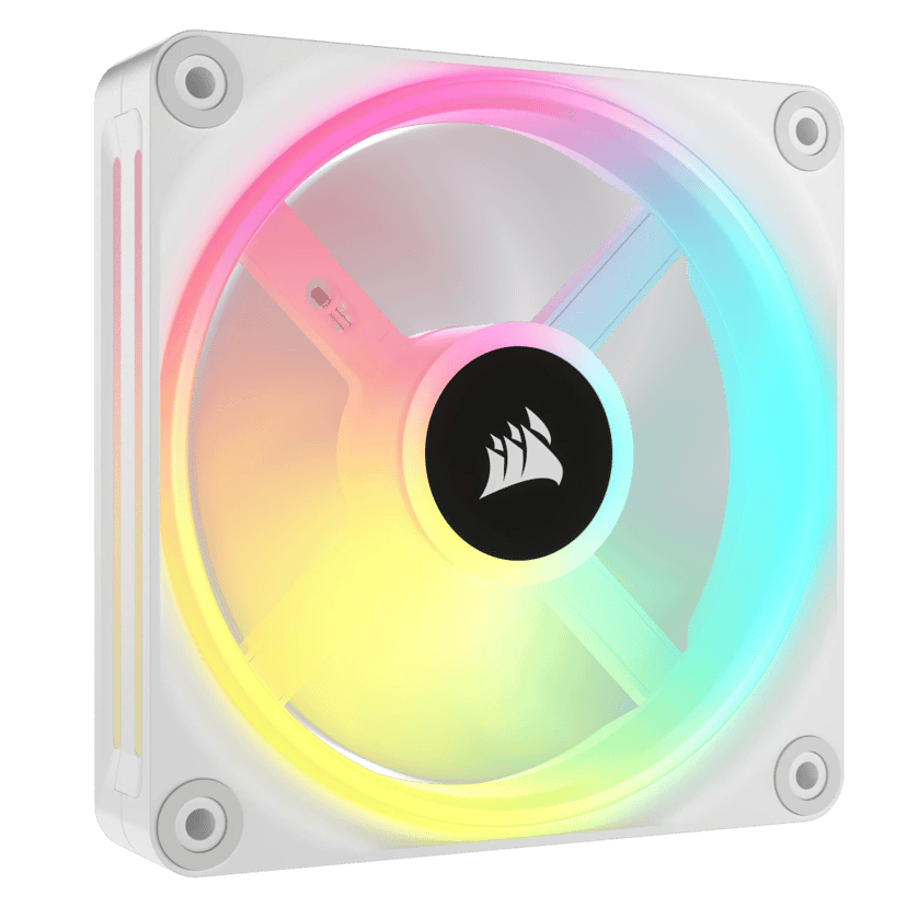 Corsair ICUE Link QX120 120MM MAG Dome RGB STRT KIT Fläkt Vit
