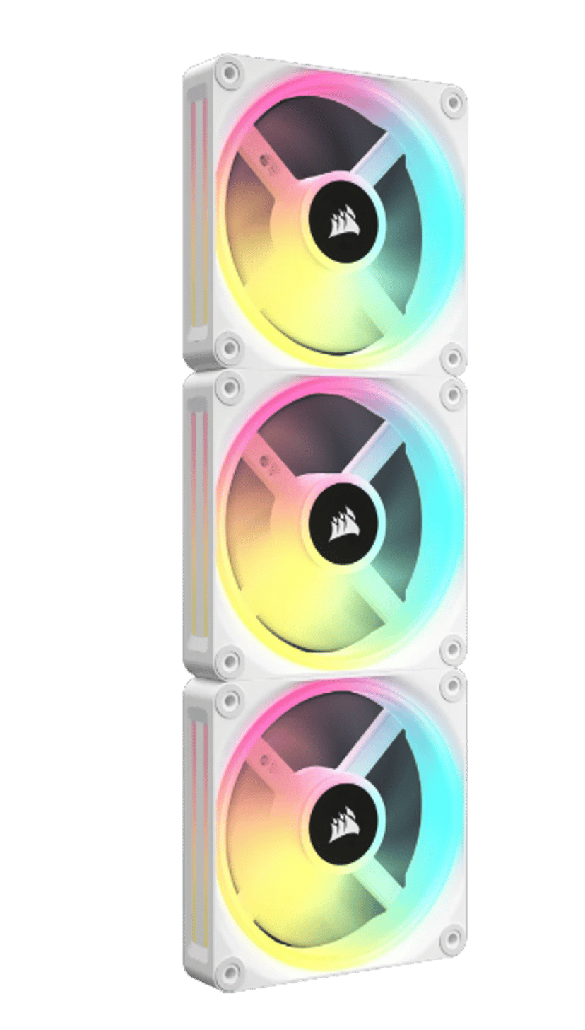 Corsair ICUE Link QX120 120MM MAG Dome RGB STRT KIT Fläkt Vit