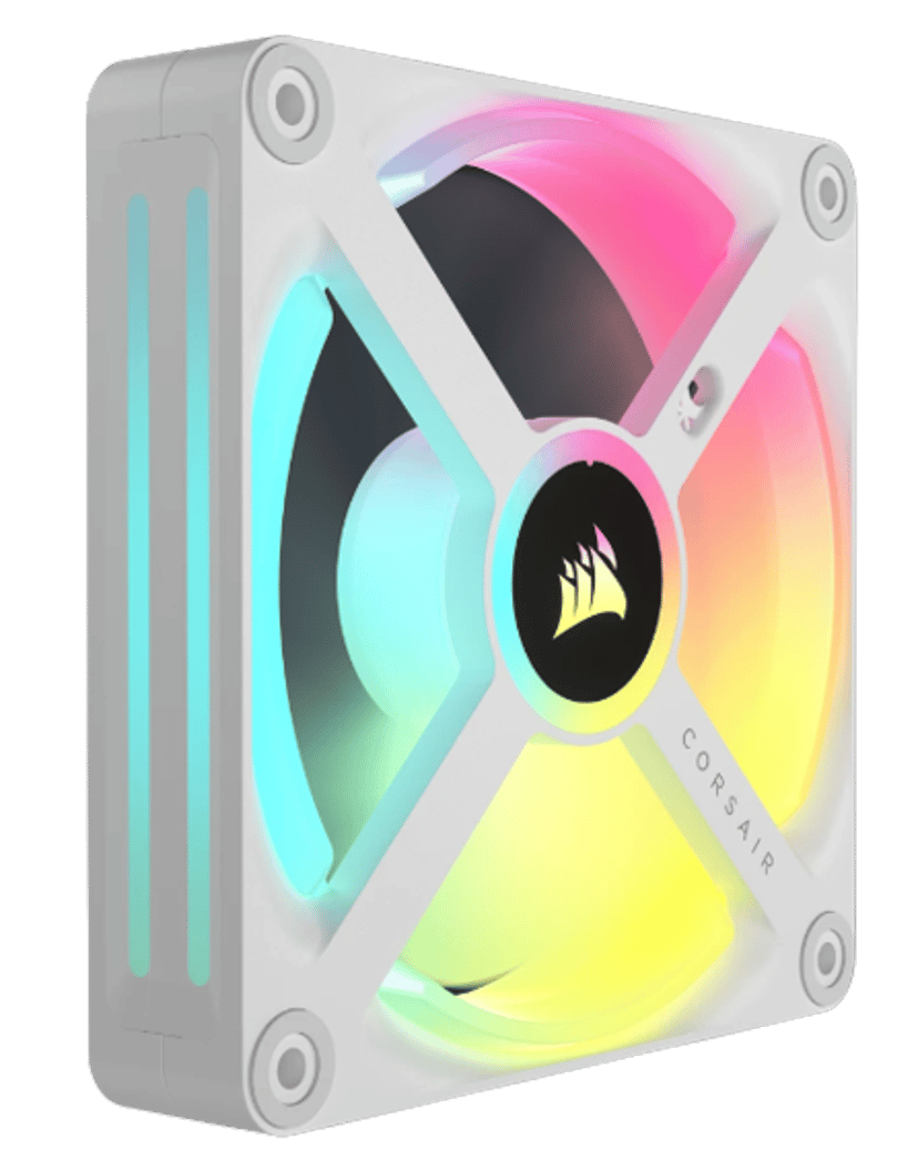Corsair ICUE Link QX120 120MM MAG Dome RGB STRT KIT Fläkt Vit
