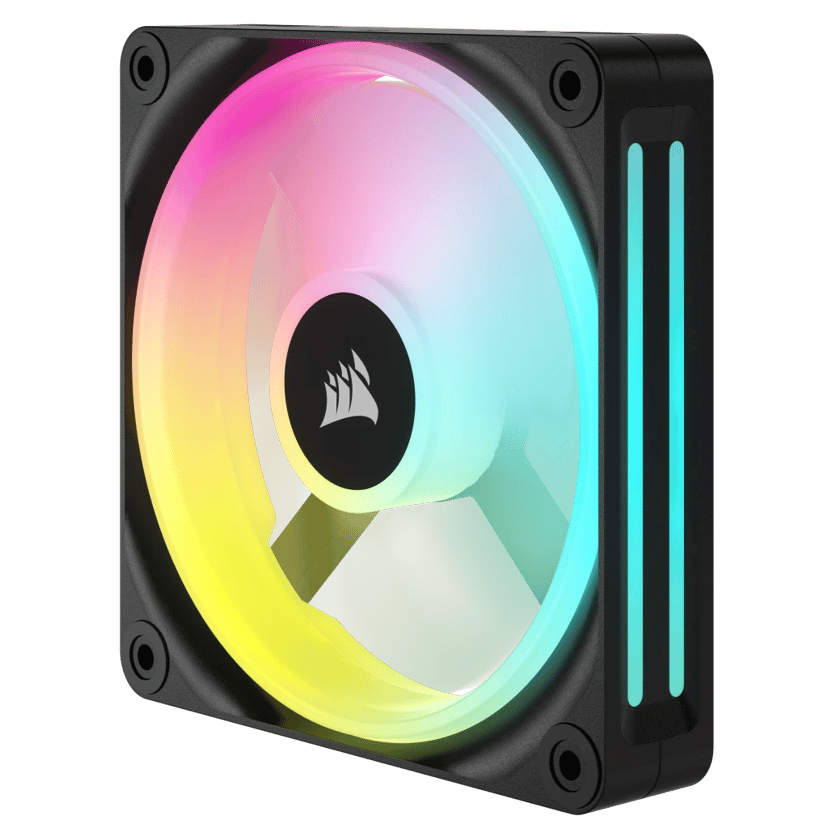 Corsair ICUE Link QX120 120MM MAG Dome RGB EXP KIT Ventilator Wit, Zwart
