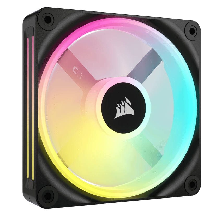 Corsair ICUE Link QX120 120MM MAG Dome RGB EXP KIT Ventilator Wit, Zwart