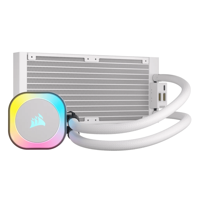 Corsair iCUE LINK H100i RGB White AIO vloeistofkoeler Wit