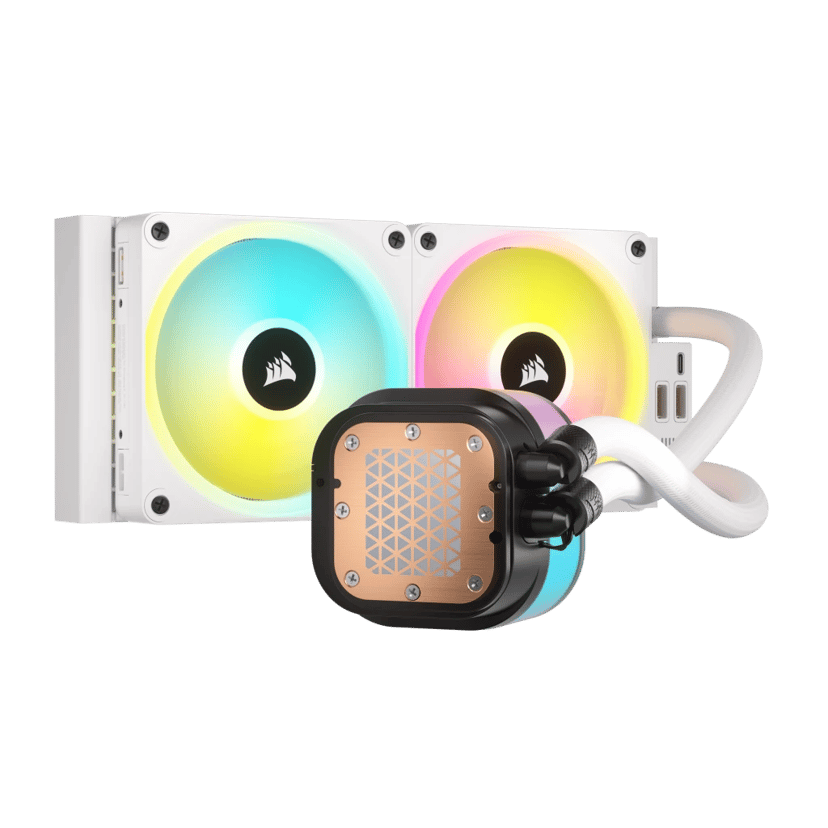 Corsair iCUE LINK H100i RGB White AIO vloeistofkoeler Wit