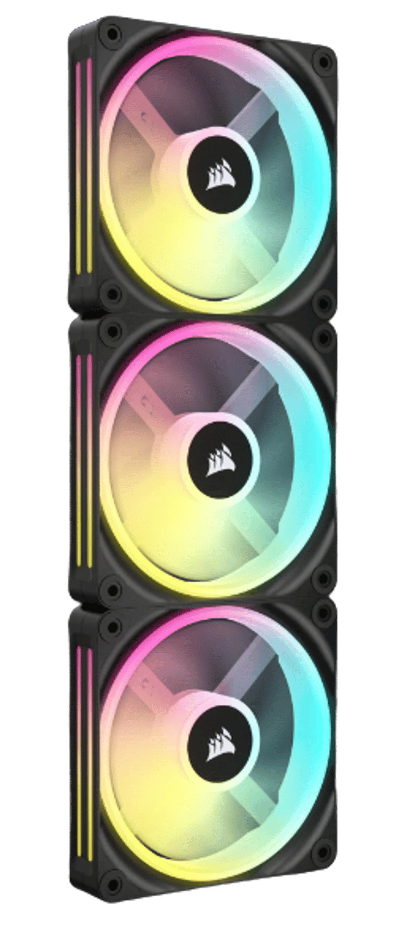Corsair ICUE Link QX120 120MM MAG Dome RGB STRT KIT Ventilator Zwart