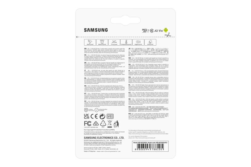 Samsung Pro Plus 256GB MicroSDXC UHS-I