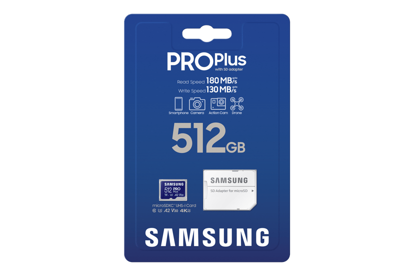 Samsung Pro Plus 512GB MicroSDXC UHS-I
