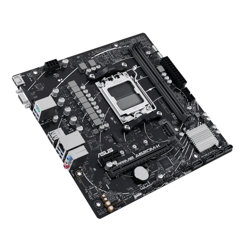 ASUS PRIME A620M-K AMD A620 Socket AM5 micro ATX AM5 Micro-ATX Moederbord