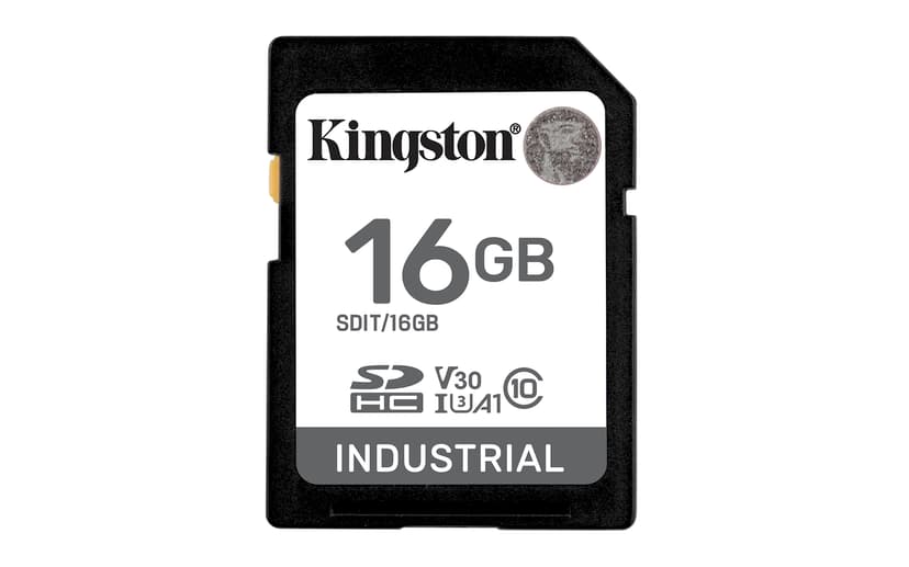 Kingston Technology Industrial 16 GB SDHC UHS-I Klass 10 16GB SDHC UHS-I