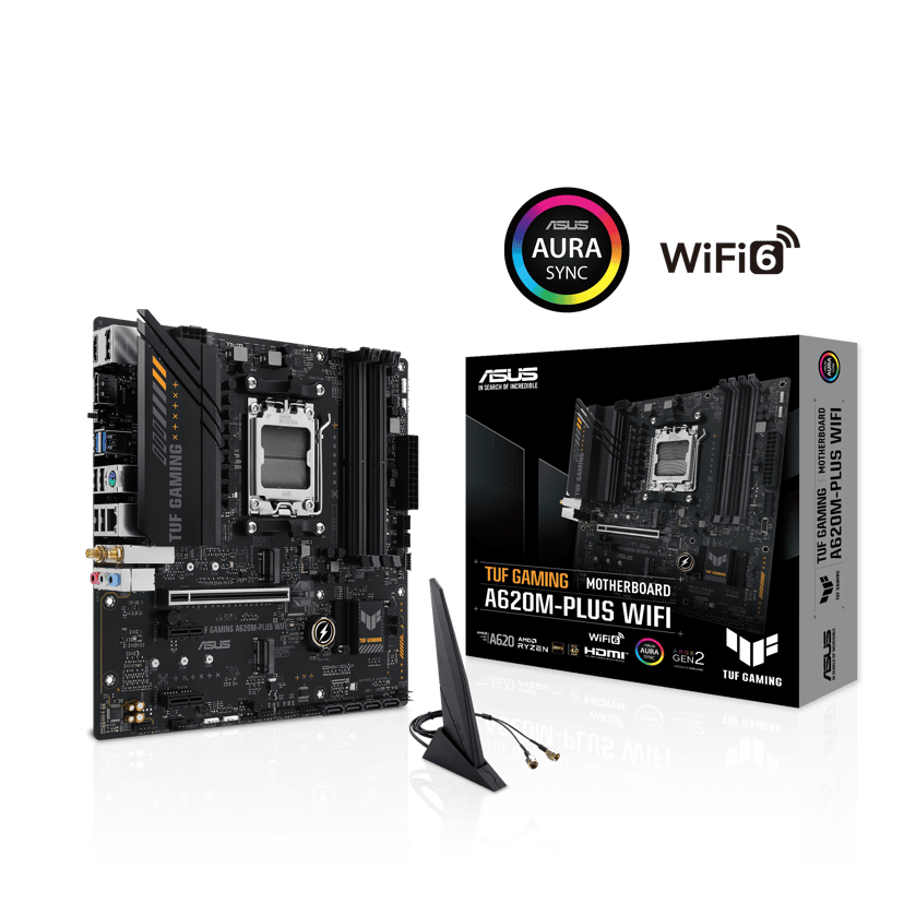 ASUS TUF Gaming A620m-plus Wifi Socket AM5 micro ATX Moderkort