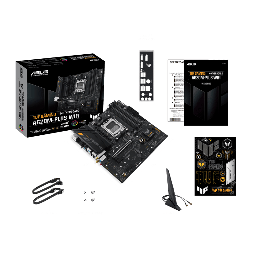 ASUS TUF Gaming A620m-plus Wifi Socket AM5 micro ATX Moderkort