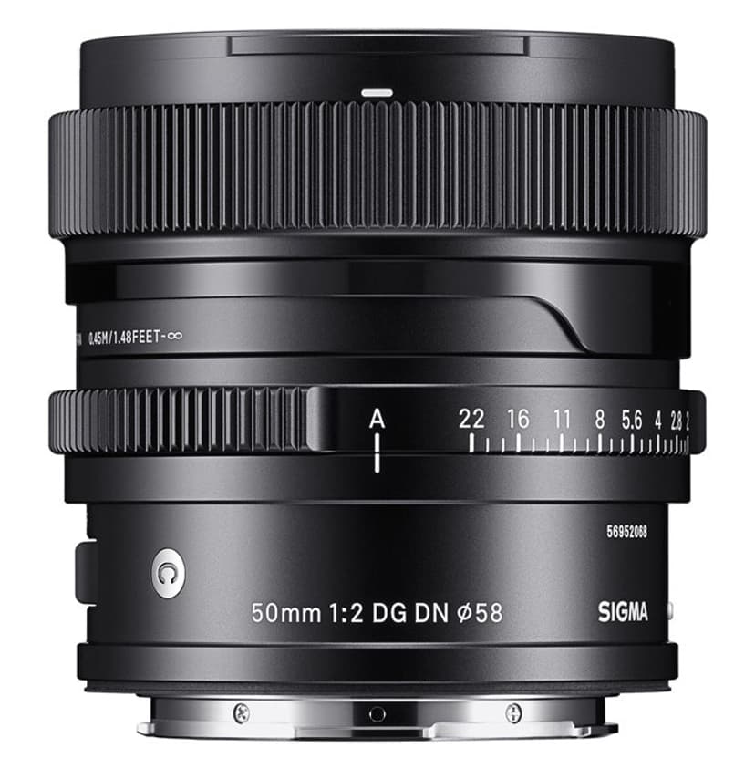 SIGMA 50mm / f 2.0 DG DN C MILC Teleobjektiv Svart