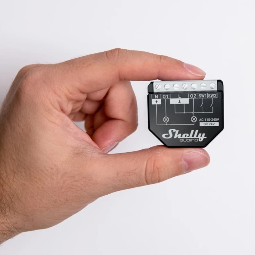 Shelly Qubino WAVE 2PM Slimme schakelaar Zwart