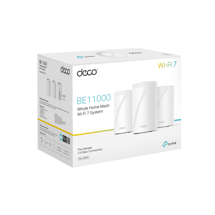 TP-Link Deco BE65 WiFi 7 Mesh System 3-Pack