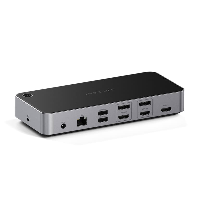 Satechi Triple 4K Display Langallinen Telakka Musta, Hopea USB Type-C