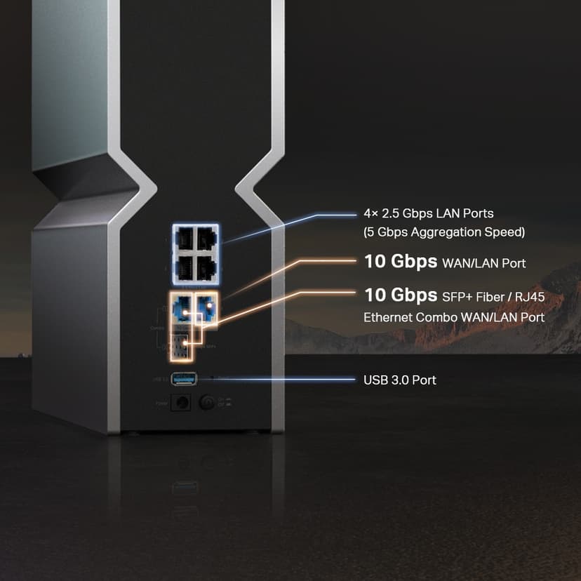 TP-Link Archer BE800 WiFi 7 Tri-Band Wireless Router