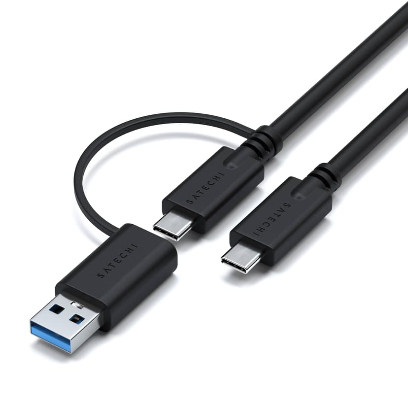Satechi Triple 4K Display Ledningsført Dock Sort, Sølv Dock