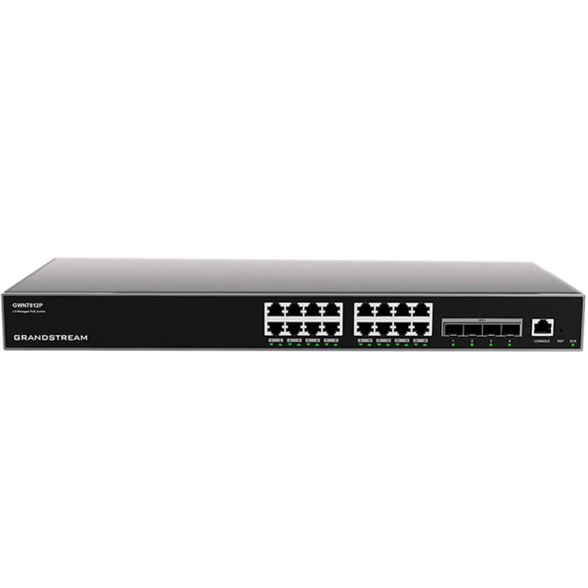 Grandstream GWN7812P 16xGigabit 4xSFP Layer-3 Managed PoE Switch