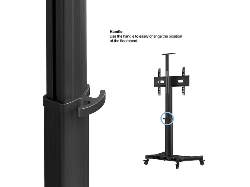 Multibrackets M Motor Publ Flrstd Singl Pillar 170 Hd 32-75"