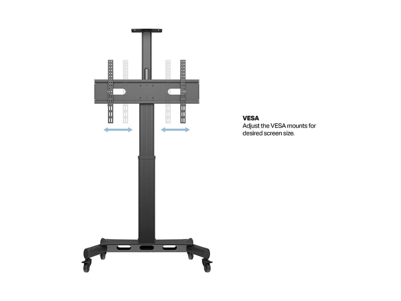 Multibrackets M Motorized Public Floorstand Single Pillar 170 HD  - (Löytötuote luokka 2)