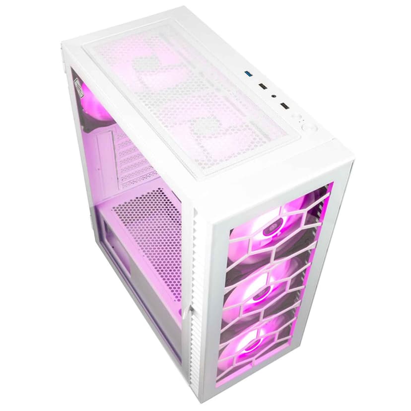 Kolink Observatory HF Glass ARGB Midi Tower Hvit