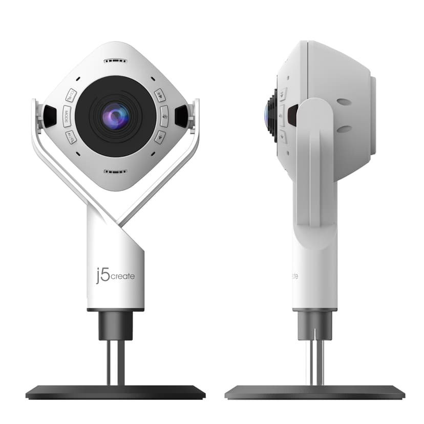 J5 Create JVU368-N 360° AI-driven webbkamera med högtalartelefon