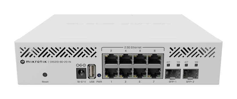 Mikrotik CRS310-8G+2S+IN 2.5/10 Gigabit Switch