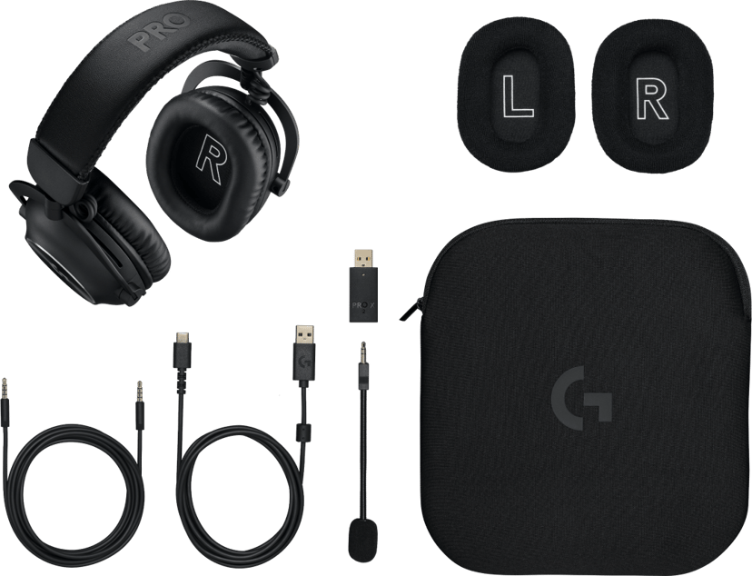 Logitech Pro X2 Lighspeed Trådlöst Gaming Headset Stereo Svart