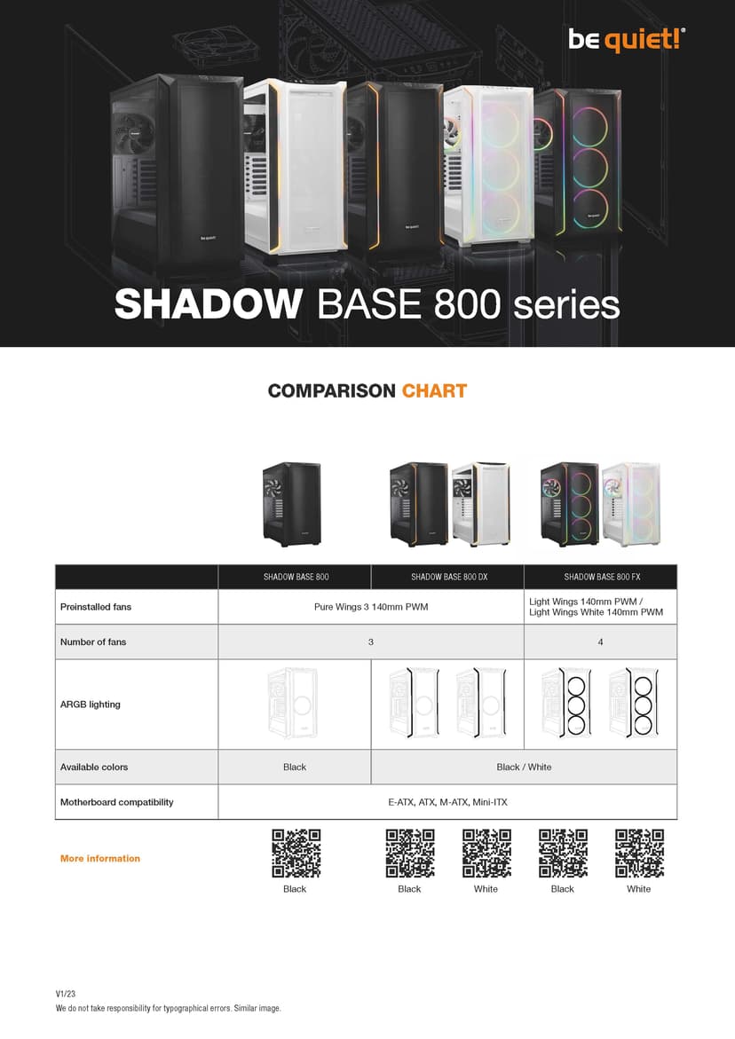 be quiet! Shadow Base 800 DX Midi Tower Sort