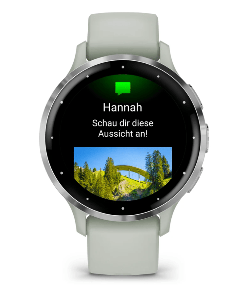 Garmin Venu 3s Harmaa, Hopea