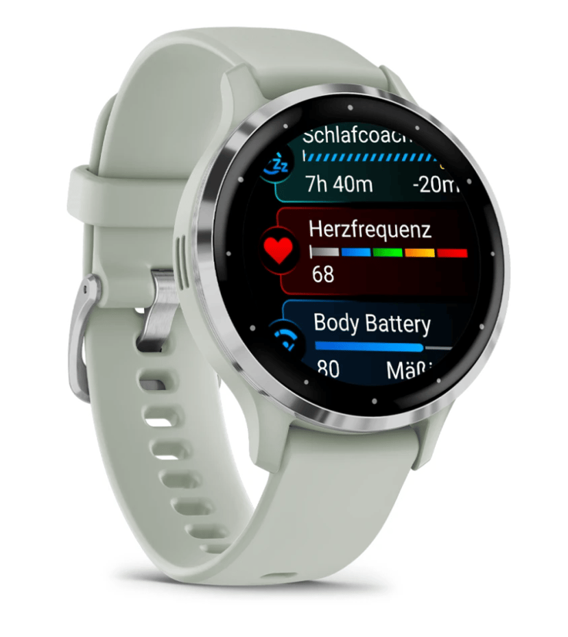 Garmin Venu 3s Harmaa, Hopea