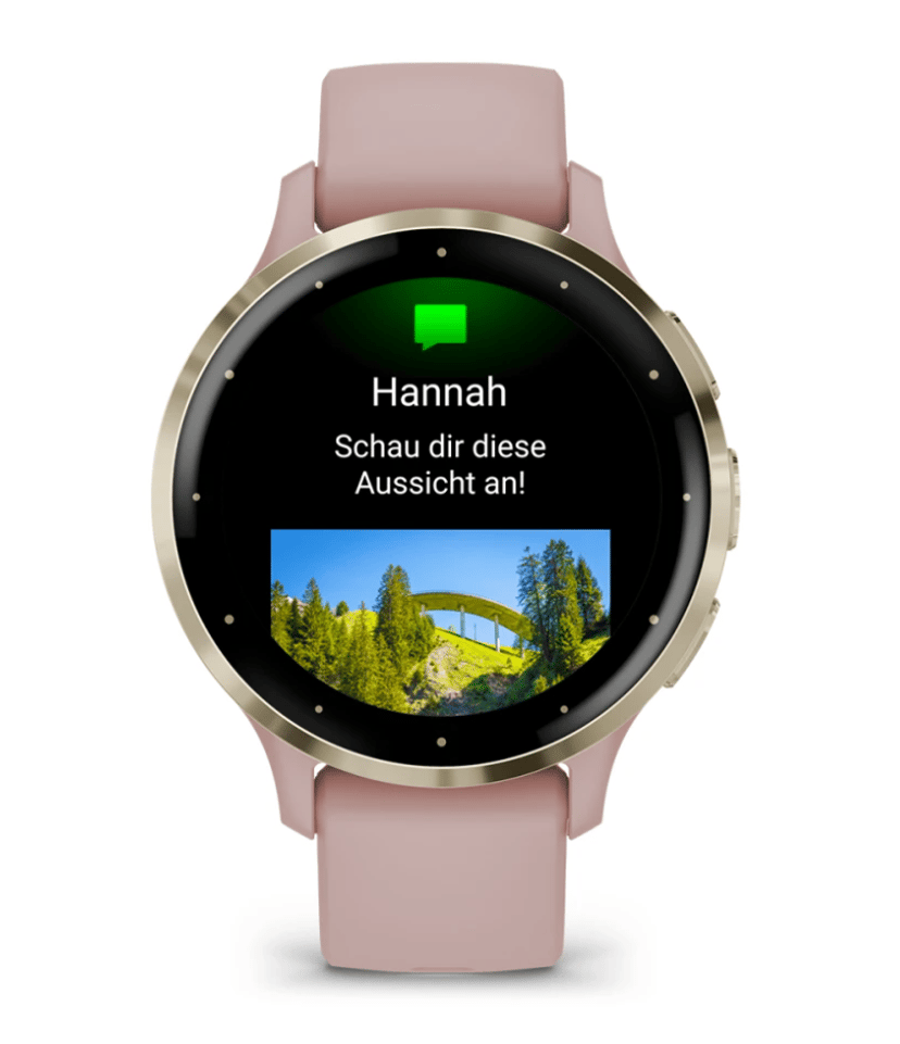 Garmin Venu 3s Guld, Rosa