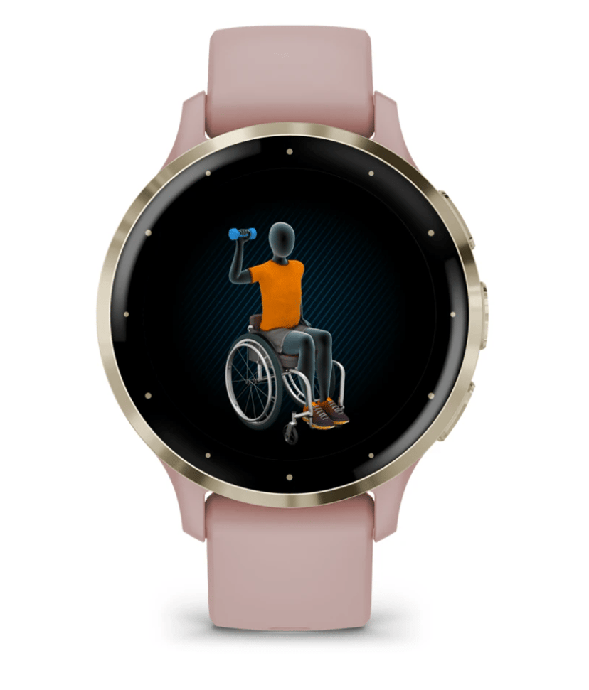 Garmin Venu 3s Guld, Rosa