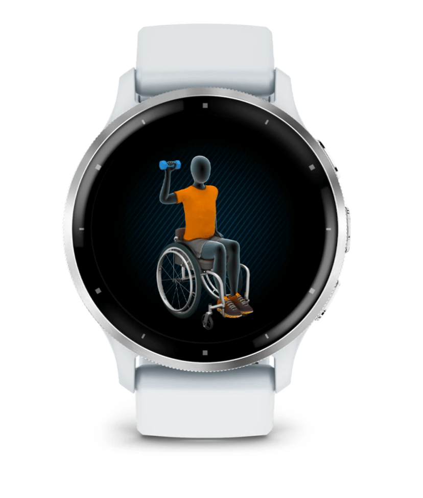 Garmin Venu 3 Hopea, Valkoinen
