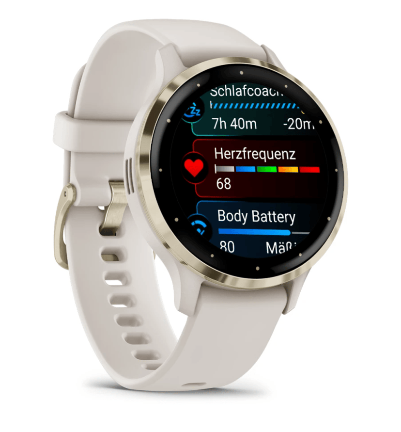 Garmin Venu 3s Elfenben, Gull