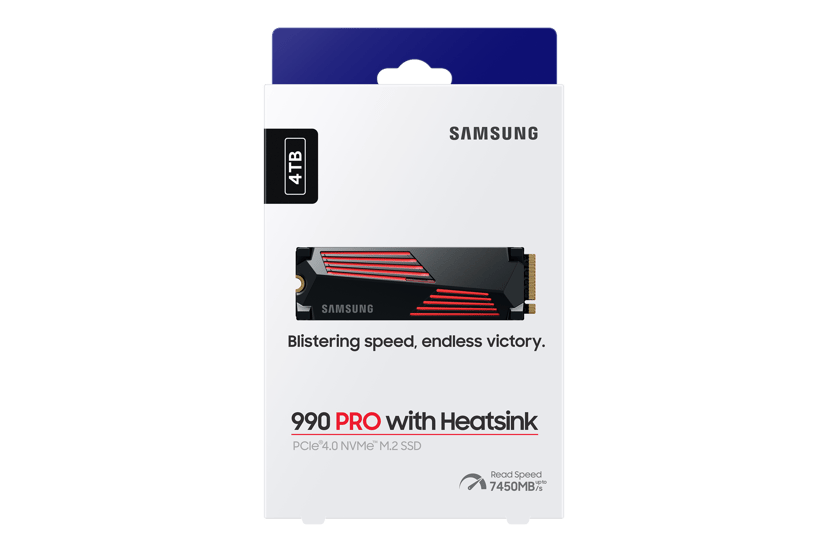 Samsung 990 PRO 4TB SSD Heatsink M.2 PCIe 4.0