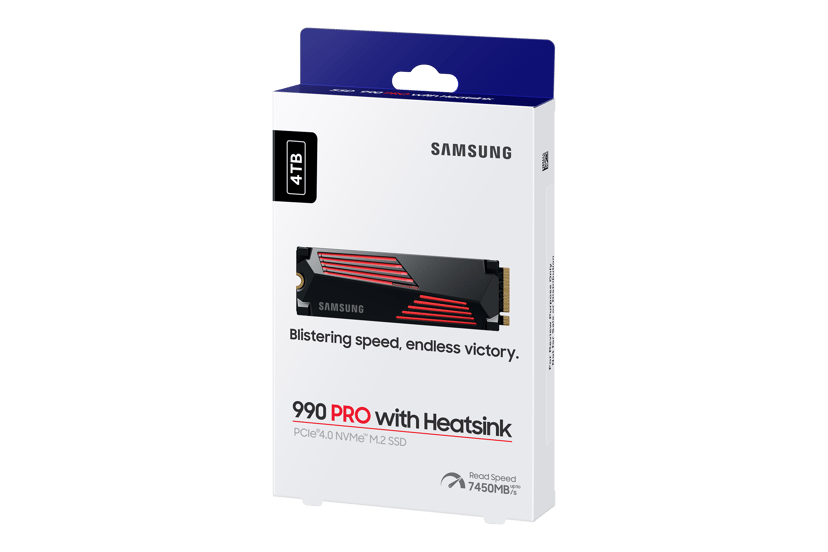 Samsung 990 PRO 4TB SSD Heatsink M.2 PCIe 4.0